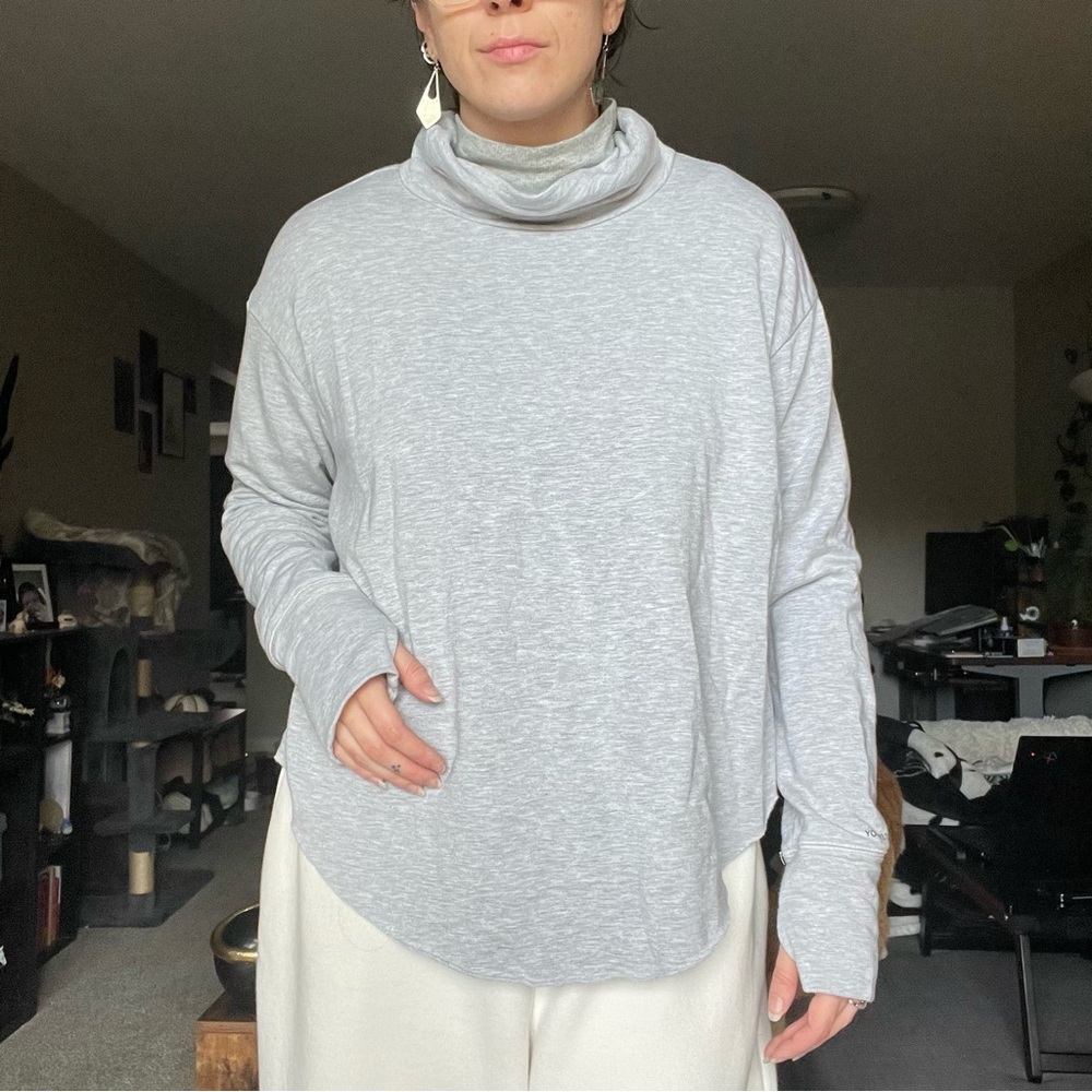 SOFT Gray Turtleneck Sweater
